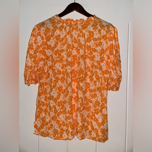 Terra & Sky Women’s Plus Size Puff Sleeve Peasant Top Soft & Feminine Relax Fit - Picture 2 of 8